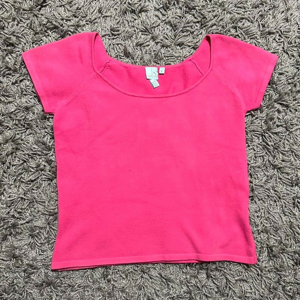 90s Shu Shu vintage Square Neck Crop Top Size S